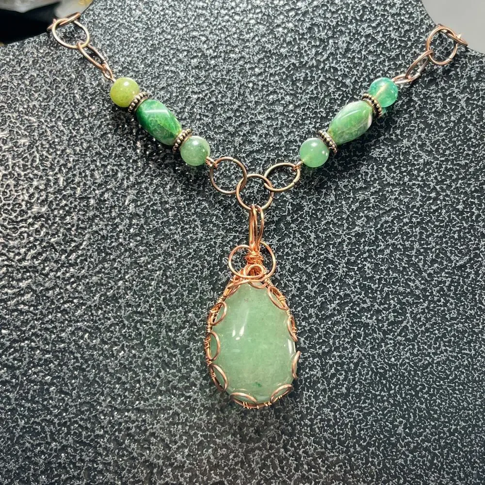Aventurine Teardrop 1 1/4